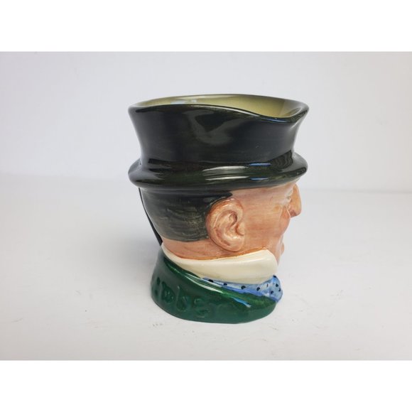 Royal Doulton 1950s Mr. Micawber MiniToby Mug Jug, Vintage Ceramic Character Jug - Picture 6 of 9